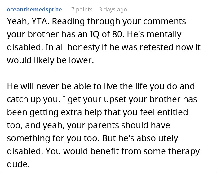 &ldquo;Being Dumb Is A Disability&rdquo;: Woman Cuts Parents Off After They Leave Everything To &ldquo;Disabled&rdquo; Son