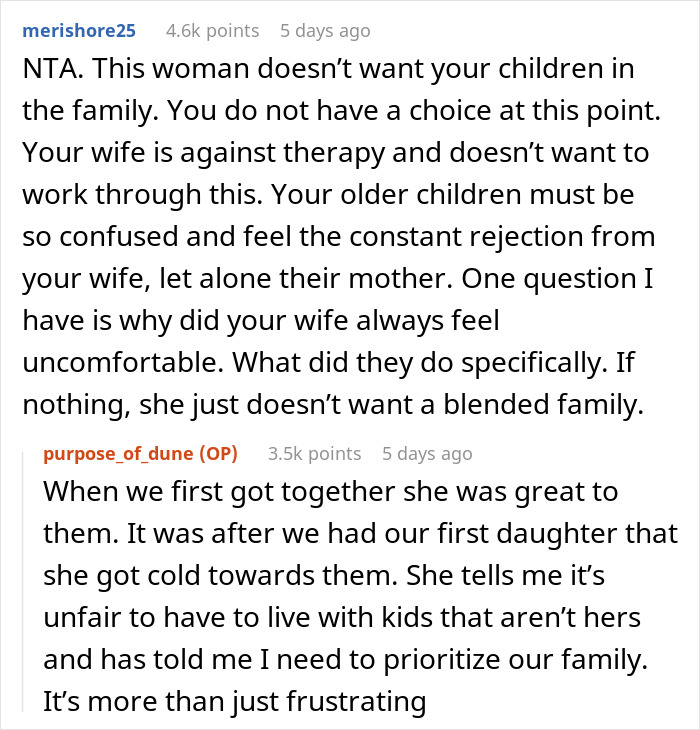 &ldquo;AITAH For Telling My Wife She Can Leave Because I&rsquo;m Not Kicking My Older Kids Out?&rdquo;