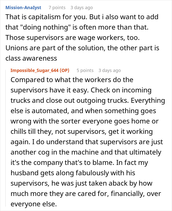 Online forum discussion about workplace dynamics and employee incentives. Online forum discussion about workplace dynamics and employee incentives.
