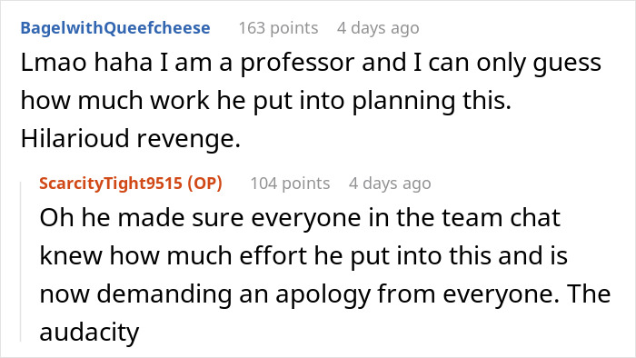 Reddit comments discussing an employee planning revenge, highlighting satisfaction from karma on the boss. Reddit comments discussing an employee planning revenge, highlighting satisfaction from karma on the boss.