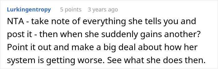 Reddit comment about tracking sudden food allergy claims from SIL during dinners. Reddit comment about tracking sudden food allergy claims from SIL during dinners.