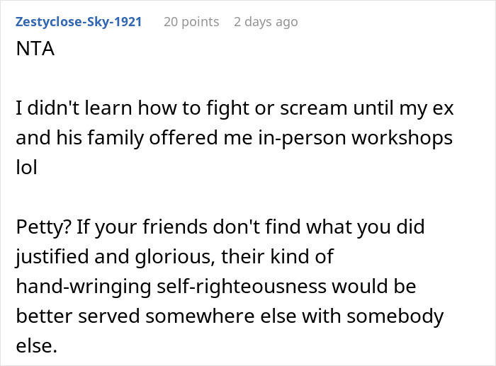 Reddit comment discussing marriage issues, husband choosing family over wife.