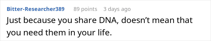 Comment on family dynamics and relationships on a social media post. Comment on family dynamics and relationships on a social media post.