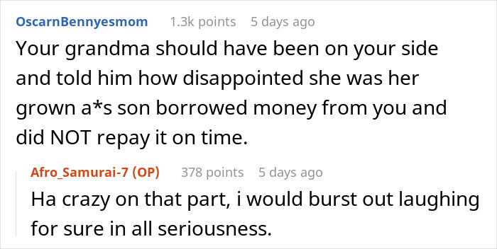 Person Confronts Uncle Over Unpaid Debt At Family Dinner, Celebration Turns Into Shock Person Confronts Uncle Over Unpaid Debt At Family Dinner, Celebration Turns Into Shock