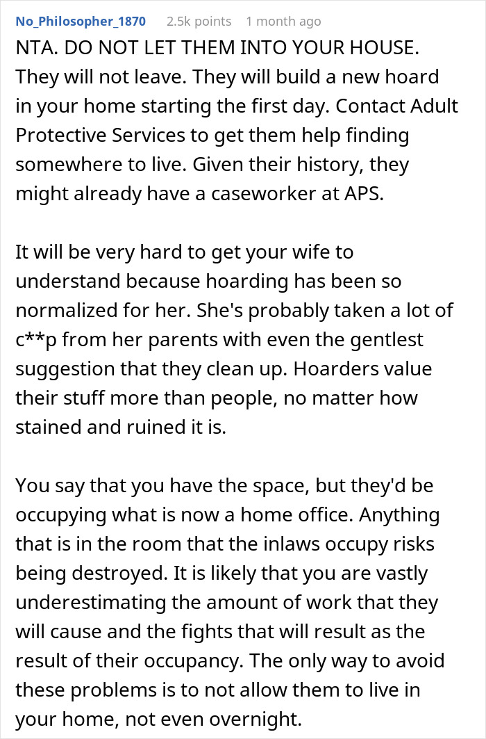 "Yes, Maggots": SIL Refuses To House Hoarder In-Laws After They Lose Their Home "Yes, Maggots": SIL Refuses To House Hoarder In-Laws After They Lose Their Home