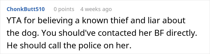 MIL Tries To Get Rid Of BF’s Dog By “Rehoming” It, Gets Kicked To The Curb When Truth Comes Out MIL Tries To Get Rid Of BF’s Dog By “Rehoming” It, Gets Kicked To The Curb When Truth Comes Out