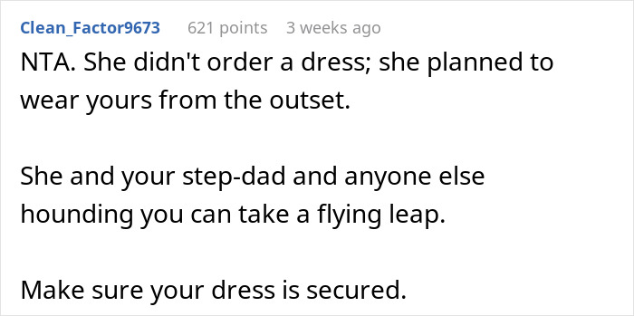 Bride Threatens To Steal Stepsister’s Wedding Dress, She Gives Her Back The Invitation Instead Bride Threatens To Steal Stepsister’s Wedding Dress, She Gives Her Back The Invitation Instead
