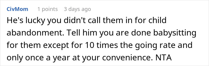 Guy Ruins New Year For Sister, Is Shocked She Refuses To Babysit His Kids Ever Again