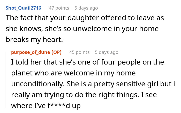 &ldquo;AITAH For Telling My Wife She Can Leave Because I&rsquo;m Not Kicking My Older Kids Out?&rdquo;
