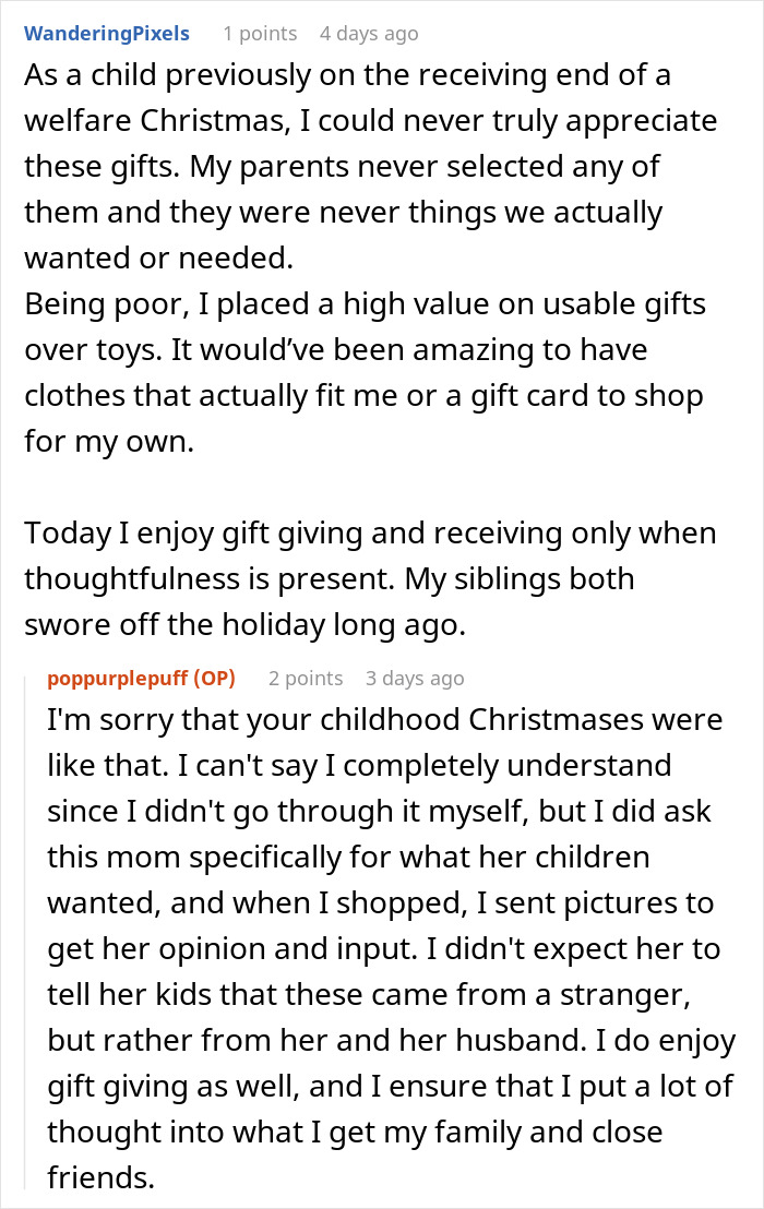 Woman Learns A Harsh Lesson After Donating To A Struggling Family On Holiday