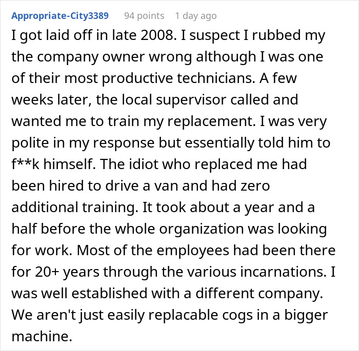 Company Fires &ldquo;Easily Replaceable&rdquo; Employee, Ends Up Losing Biggest Client To Them