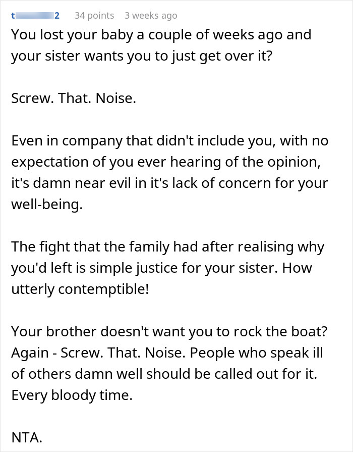 Text comment addressing a miscarriage with emotional support and validation. Text comment addressing a miscarriage with emotional support and validation.