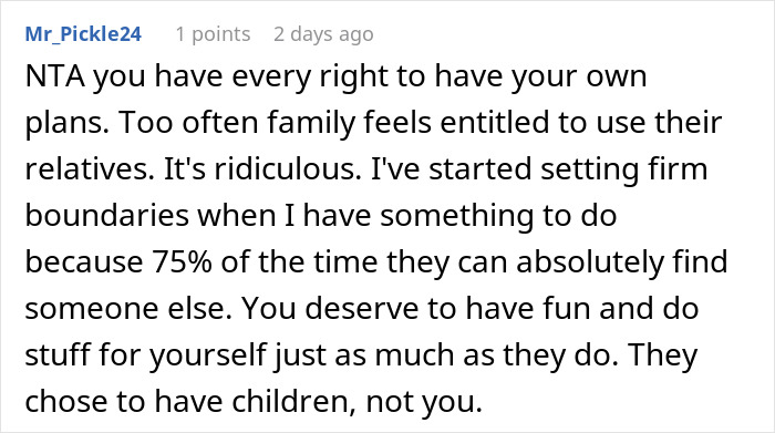 Guy Ruins New Year For Sister, Is Shocked She Refuses To Babysit His Kids Ever Again