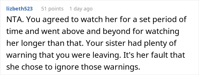 &ldquo;AITA For &lsquo;Abandoning&rsquo; My Niece Because My Sister Wouldn&rsquo;t Come And Get Her?&rdquo;