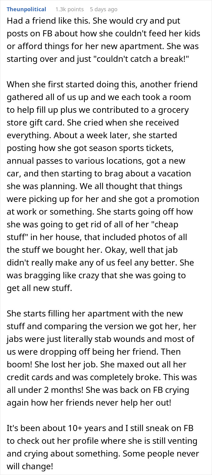 Woman Learns A Harsh Lesson After Donating To A Struggling Family On Holiday