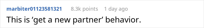 Reddit comment about boyfriend upset over mortgage issues, suggesting finding a new partner. Reddit comment about boyfriend upset over mortgage issues, suggesting finding a new partner.
