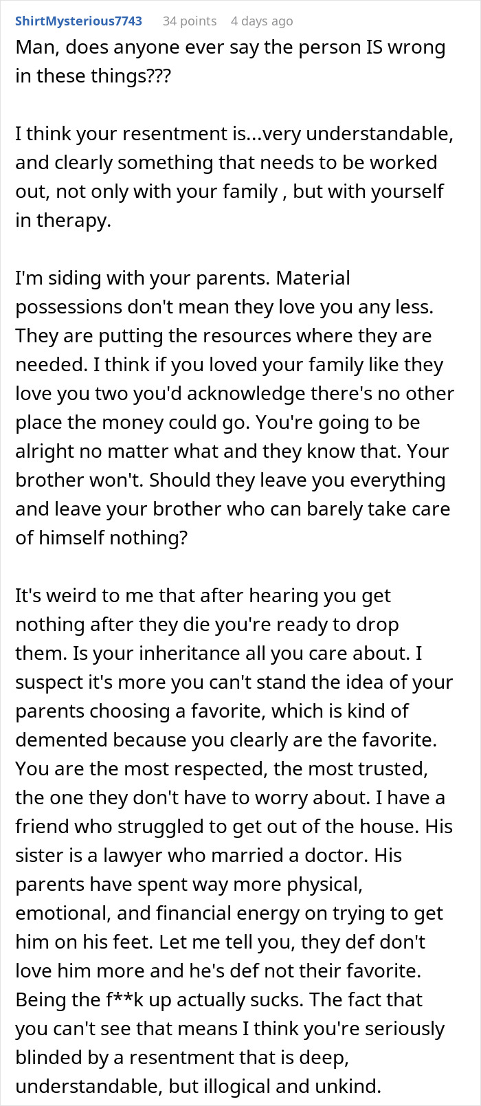 &ldquo;Being Dumb Is A Disability&rdquo;: Woman Cuts Parents Off After They Leave Everything To &ldquo;Disabled&rdquo; Son