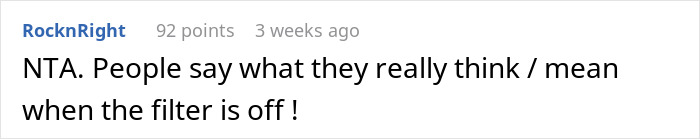 Comment on a post discussing honesty and unfiltered thoughts.