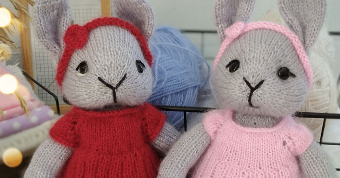 A Perfect Little Project For Easter: My Knitting Pattern Bunnies (6 Pics)