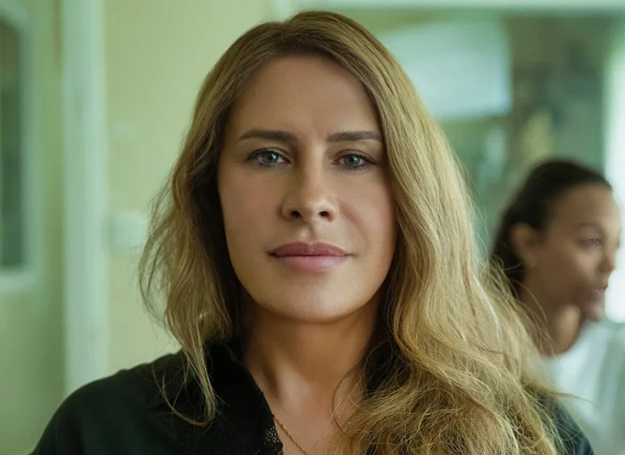 Karla Sofía Gascón as Emilia Pérez in 'Emilia Pérez. Karla Sofía Gascón as Emilia Pérez in 'Emilia Pérez.