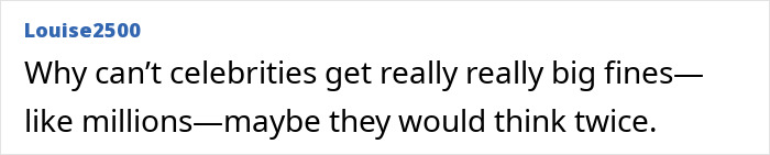 Comment criticizing celebrities for ignoring water limits amid LA wildfires. Comment criticizing celebrities for ignoring water limits amid LA wildfires.