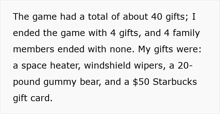 &ldquo;Cruel And Heartless&rdquo;: Guy Refuses To Share White Elephant Gift Win With Greedy Family