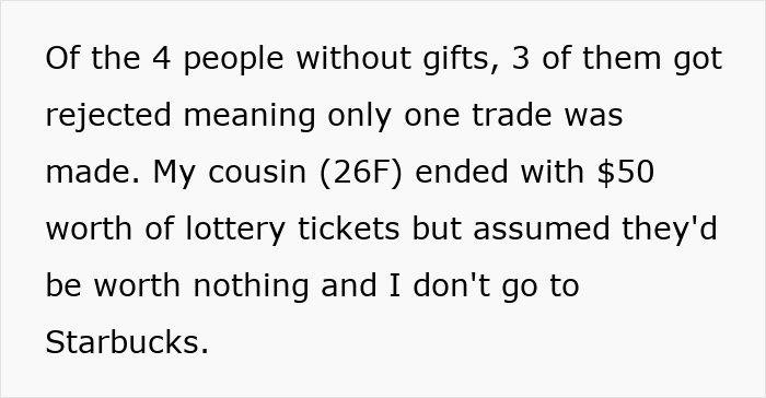 &ldquo;Cruel And Heartless&rdquo;: Guy Refuses To Share White Elephant Gift Win With Greedy Family