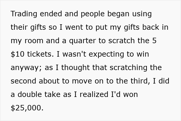 &ldquo;Cruel And Heartless&rdquo;: Guy Refuses To Share White Elephant Gift Win With Greedy Family
