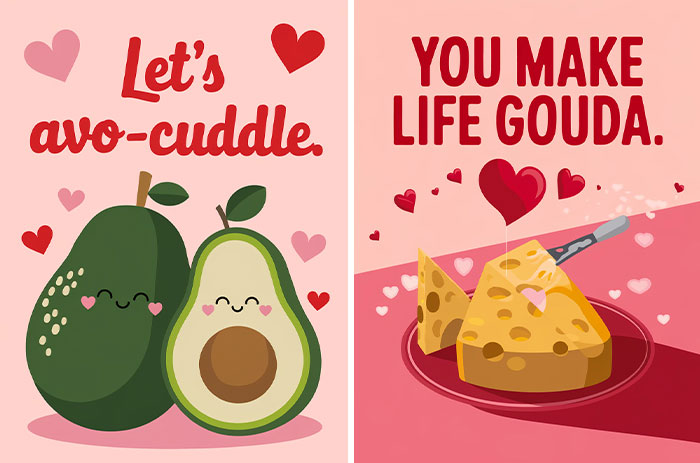 Love At First Bite: 18 Food Pun Valentine’s Cards