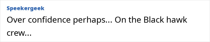 "Comment discussing confidence in aviation safety at civilian airports. "Comment discussing confidence in aviation safety at civilian airports.
