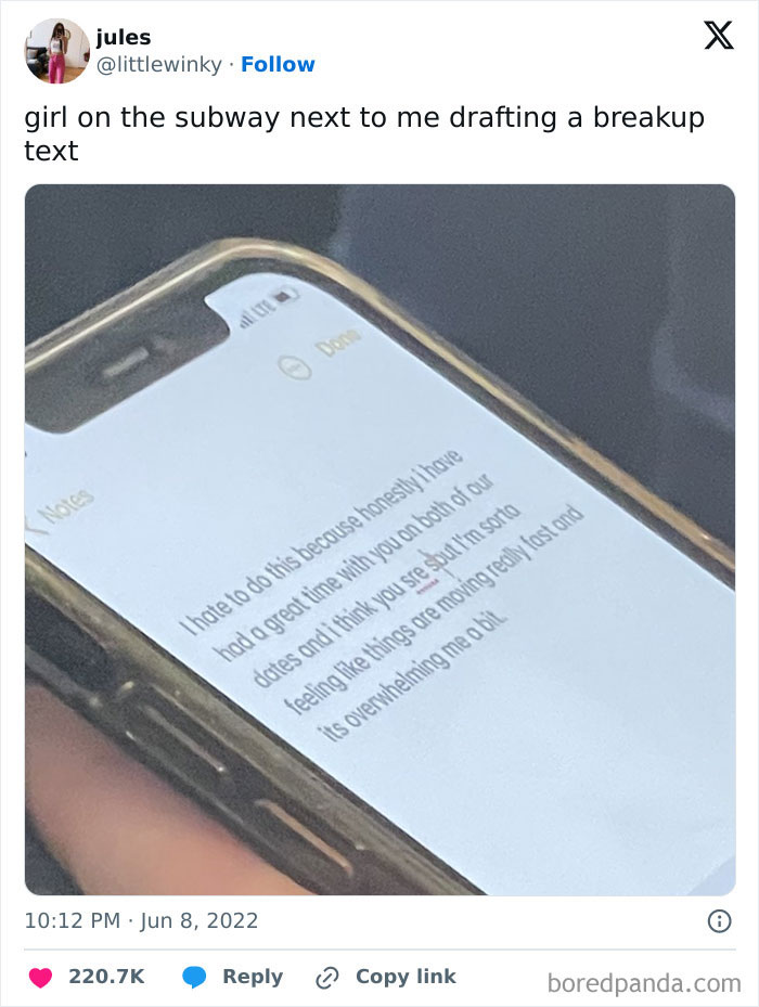 She Edited And Sent To A Friend For Approval Who Asked If She Wanted To Ever See The Guy Again And She Said “Like No LOL”