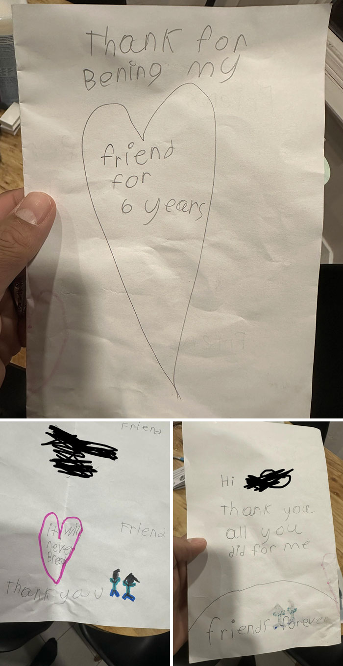 Homemade cards with heartfelt messages for a funny and wholesome anniversary surprise.