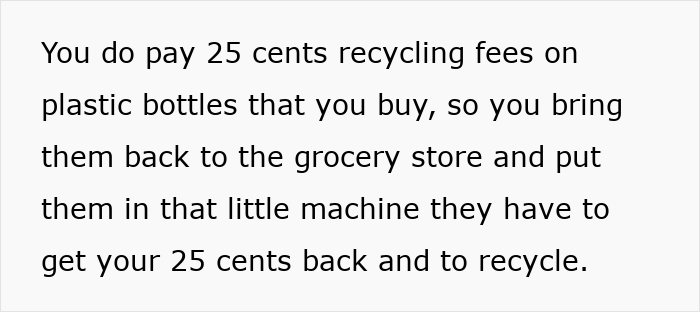 Text explaining German recycling fees and bottle returns.