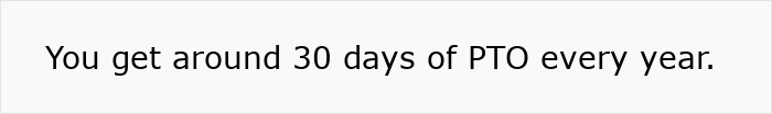 Text reading "You get around 30 days of PTO every year," highlighting German cultural insights.