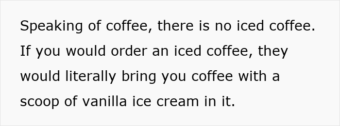 Text about German cultural insight on coffee and ice cream.