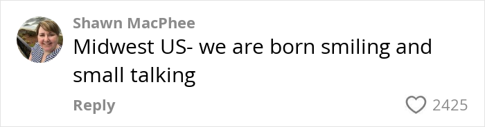 Comment on cultural insights comparing Midwest US small talk habits.