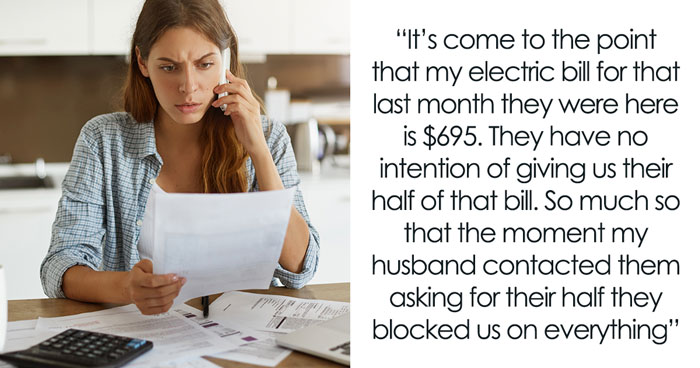 Woman Considers Taking Husband’s Family To Court For Racking Up A Huge Bill And Not Paying It