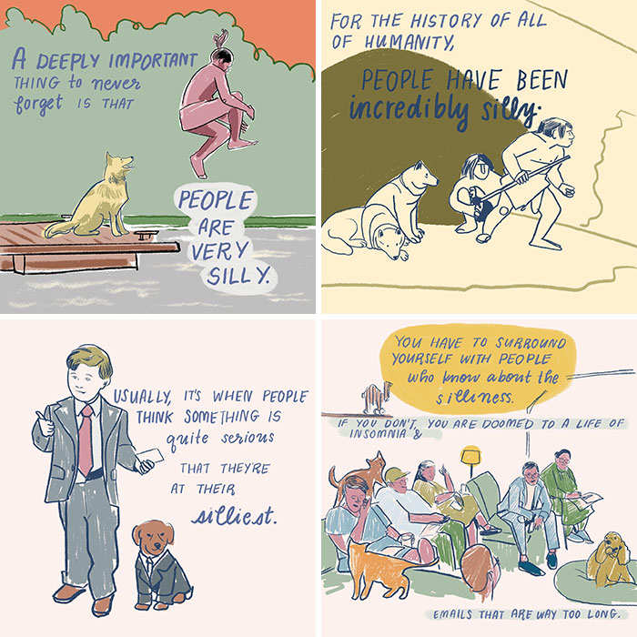 Illustrations by Sophie Lucido Johnson encouraging silliness and appreciating simple moments.