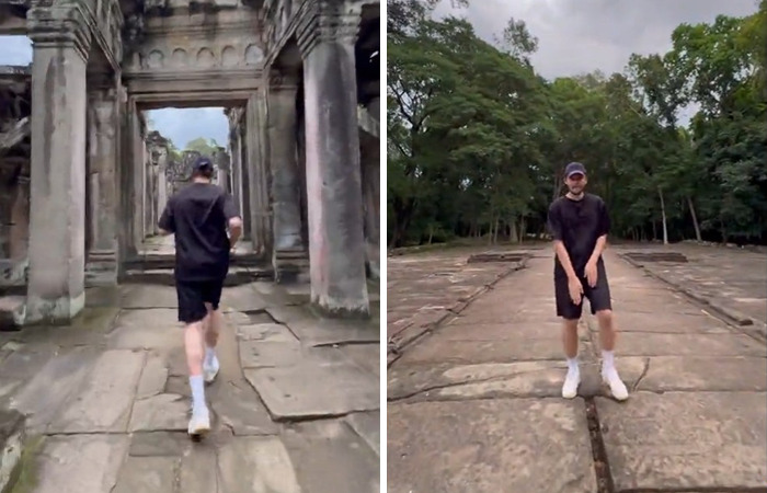Person walking through ancient ruins, showcasing why influencers are not as impactful in 2024.