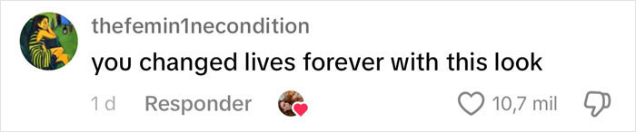 Comment praising a dramatic wedding dress and veil with a heart emoji reaction. Comment praising a dramatic wedding dress and veil with a heart emoji reaction.