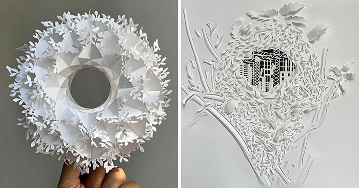 My Hand-Carved Designs From Paper Inspired By Natural Elements (21 Pics)