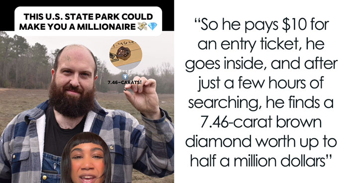 Tourist Turns A $10 Ticket Into $500K With Incredibly Lucky 7-Carat Diamond Find
