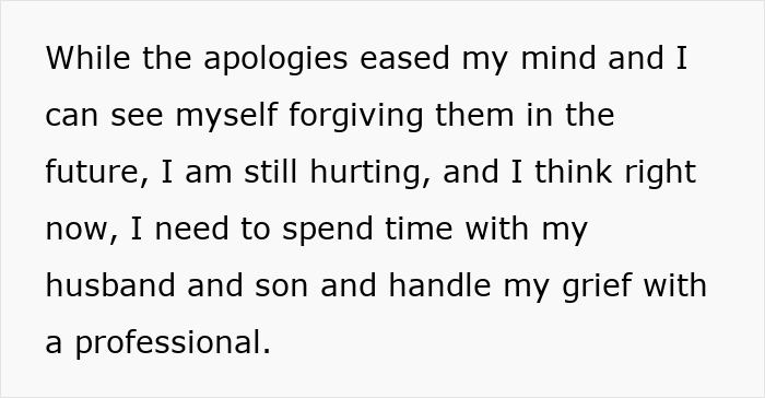 Text discussing grief and seeking forgiveness after a miscarriage. Text discussing grief and seeking forgiveness after a miscarriage.