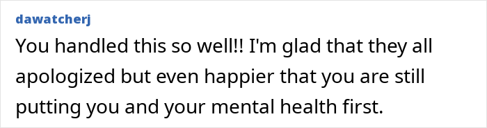 Text message about mental health support after a mean comment related to a miscarriage. Text message about mental health support after a mean comment related to a miscarriage.