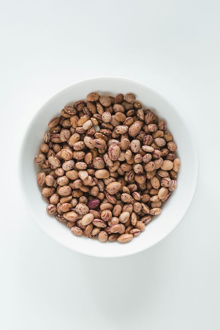 Bowl of beans, symbolizing a lifetime supply shared by winners.