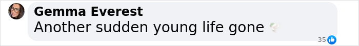 Message expressing grief over sudden loss of Love Island star.