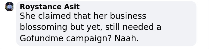 Comment on a post about a flight attendant and a GoFundMe for a lingerie business. Comment on a post about a flight attendant and a GoFundMe for a lingerie business.