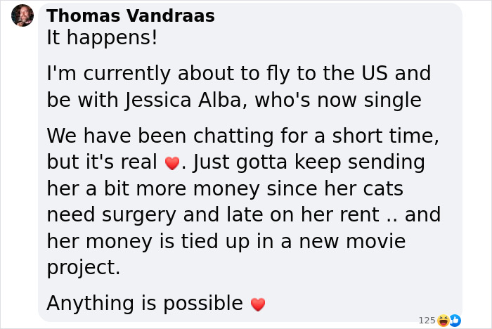 Text conversation about sending money to a celebrity with a heart emoji. Text conversation about sending money to a celebrity with a heart emoji.