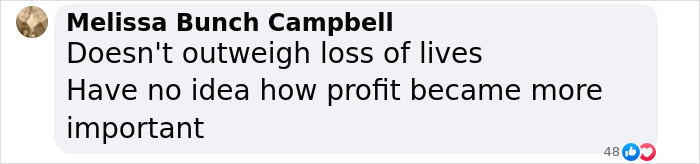 Comment criticizing focus on profit over lives amid UnitedHealth's loss. Comment criticizing focus on profit over lives amid UnitedHealth's loss.