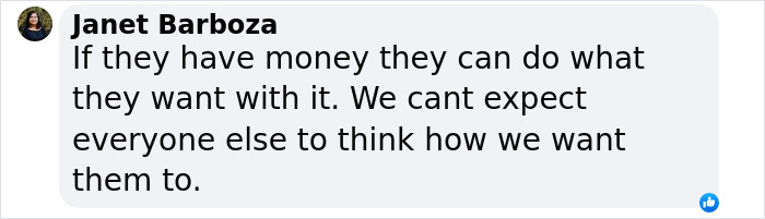 Janet Barboza's comment on hiring private firefighters for wildfire protection. Janet Barboza's comment on hiring private firefighters for wildfire protection.